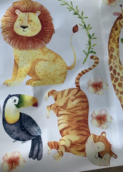 Extra-large Jungle Animals Kids Bedroom Nursery Wall Stickers - Image 11