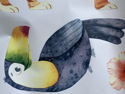 Extra-large Jungle Animals Kids Bedroom Nursery Wall Stickers - Image 12