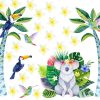 Watercolour koala Jungle Composition set Safari Wall Nursery Decor - Image 4