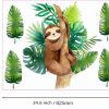 Watercolour Sloth Wall Art Decal Composition - Image 2