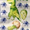 Watercolour Small Dino Wall Decals - Nursery T-rex Wall Stickers - Image 3