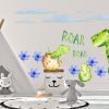 Watercolour Large Dino Wall Decals - Nursery T-rex Wall Stickers