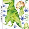 Watercolour Large Dino Wall Decals - Nursery T-rex Wall Stickers - Image 2