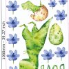 Watercolour Small Dino Wall Decals - Nursery T-rex Wall Stickers - Image 2