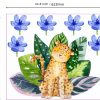 Watercolour Wall Jungle Tiger Composition - Image 2