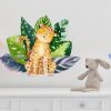 Watercolour Wall Jungle Tiger Composition