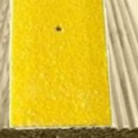 50mm Wide x 1m Anti Slip GRP Decking Strip Yellow