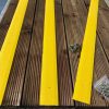 50mm Wide x 1.2metres Long Anti Slip GRP Decking Strip Yellow - Image 2