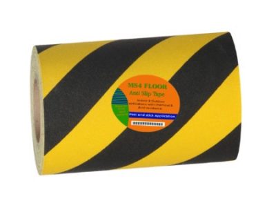 MS4FLOOR Anti Slip 305mm x 18m Self-adhesive tape Black/Yellow