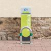 TRAFFIC-LINE EV Charging Point Protection Guard, Steel, Hot Dip Galvanised, small, 60/2mm, H 500 x W 360mm, two green retro-reflective rings, surface fix - Image 3