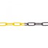 M-FERRO Signal 6 -Black/Yellow-Steel Barrier Chain 6mm Gauge Galvanised and Plastic Coated Supplied per metre