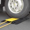 TRAFFIC-LINE Cable/Hose Protection Ramp Large - 960 x 600 x 75mmH - 3 Channel - Black/Yellow