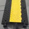 TRAFFIC-LINE Cable/Hose Protection Ramp Large - 960 x 600 x 75mmH - 3 Channel - Black/Yellow - Image 9