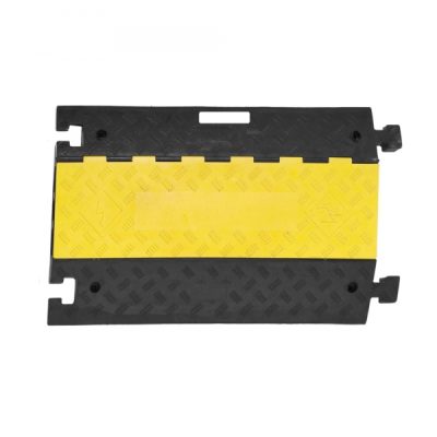 TRAFFIC-LINE Cable/Hose Protection Ramp Large - 960 x 600 x 75mmH - 3 Channel - Black/Yellow - Image 8