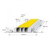 TRAFFIC-LINE Cable/Hose Protection Ramp Large - 960 x 600 x 75mmH - 3 Channel - Black/Yellow - Image 5