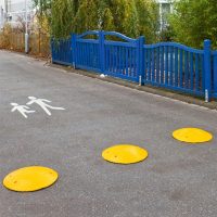 TOPSTOPer Speed Reduction Bumps - 500mm dia. x 70mmH - Fixings Included - Yellow