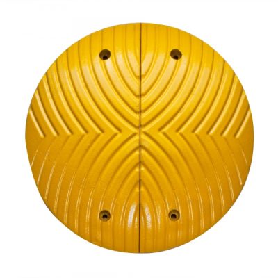 TOPSTOPer Speed Reduction Bumps - 500mm dia. x 70mmH - Fixings Included - Yellow - Image 2