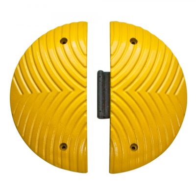 TOPSTOPer Speed Reduction Bumps - 500mm dia. x 70mmH - Fixings Included - Yellow - Image 4