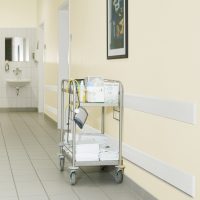 TRAFFIC-LINE Wall Protection Profiles Length 2060mm x H150mm x Thickness 20mm - White