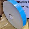 50mm x 2mm x 50m Double Sided Polyethylene White Foam Tape with blue filmic liner hygienic wall cladding tape - Image 2