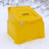 200 Litre 720 x 750 x 710mm Heavy Duty Grit Bin Yellow and 8 x 25kg white rock salt - Image 2