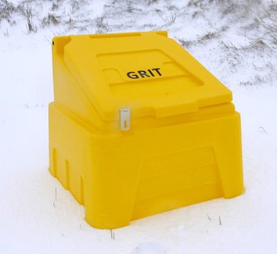 200 Litre 720 x 750 x 710mm Heavy Duty Grit Bin Yellow Model Number RW0001 - Image 2