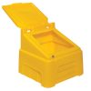 200 Litre 720 x 750 x 710mm Heavy Duty Grit Bin Yellow and 8 x 25kg white rock salt - Image 3
