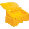 400 Litre 1260 x 750 x 710mm Heavy Duty Grit Bin Forest Green and 16 x 25kg white rock salt - Image 2
