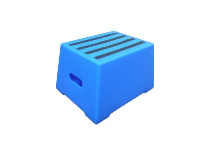 Heavy Duty Plastic Steps 1 Tread Load Bearing 260kg-Food Approved Safety Steps Blue