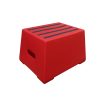 Heavy Duty Plastic Steps 1 Tread Load Bearing 260kg-Food Approved Safety Steps Red