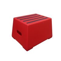 Heavy Duty Plastic Steps 1 Tread Load Bearing 260kg-Food Approved Safety Steps Red