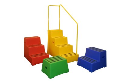 Heavy Duty Plastic Steps 1 Tread Load Bearing 260kg-Food Approved Safety Steps Yellow - Image 2