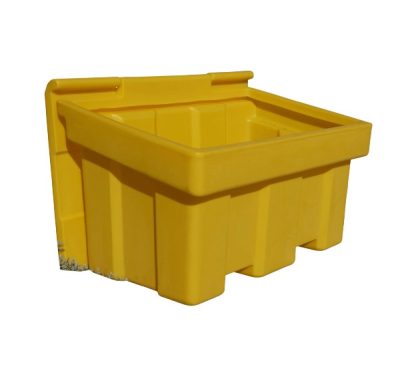 350 Litre 1200 x 725 x 750mm Yellow Stackable Grit Bin - Image 2