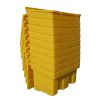 350 Litre 1200 x 725 x 750mm Yellow Stackable Grit Bin - Image 3