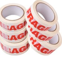 Pack of 6 rolls Fragile Packing Tape 48mm x 66m