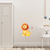 Jungle Animal Nursery Decal, Baby Lion Wall Sticker, Childrens Watercolour Bedroom Decor,removeable fabric - Image 4