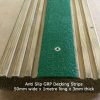 50mm Wide x 1metre Anti Slip GRP Decking Strip Green - Image 4