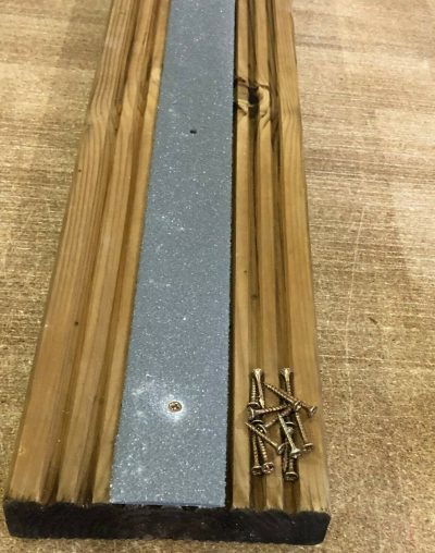50mm Wide x 1.2metres Long Anti Slip GRP Decking Strip Grey - Image 2