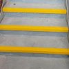 750mm x 55mm x 55mm Stair Yellow tread nosings-Anti Slip-Hard Wearing Quartz Grit Coating