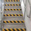 750mm x 55mm x 55mm Stair Black/Yellow hazard tread nosings-Anti Slip-Hard Wearing Quartz Grit Coating