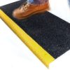 750mm x 345mm Fibreglass Anti Slip Stair Tread Covers black /yellow nosing