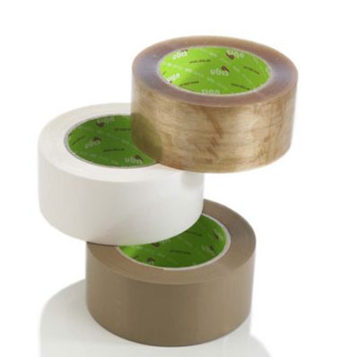 36 Rolls Ubis PP545LN Low Noise Carton Sealing BOPP Solvent packaging tape 48mm x 66m Buff/Brown