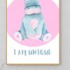 Jungle animals floral watercolour Set of Three Prints Wall art A4 Size - Image 4