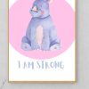 Jungle animals floral watercolour Set of Three Prints Wall art A4 Size - Image 5