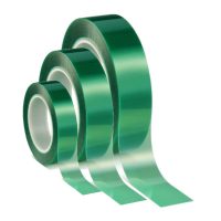 100mm x 66m Green High Temperature powder coating and painting Polyester tape