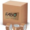 36 Rolls Hot Melt Polypropylene FABO packaging tape – 48mm x 66m Buff/brown