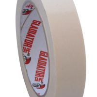 24mm x 50mm Gladiator Masking Tape White Pack of 6 Rolls