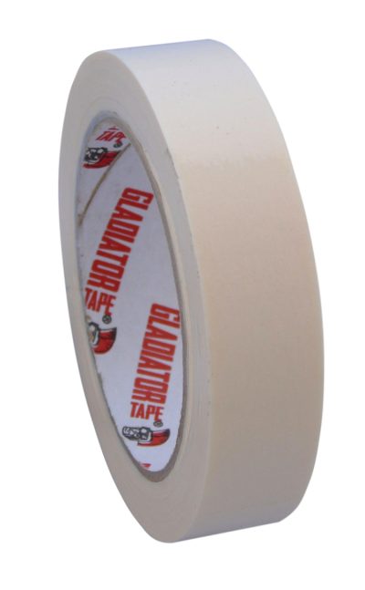 24mm x 50mm Gladiator Masking Tape White Pack of 6 Rolls
