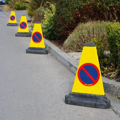 TRAFFIC-LINE No Waiting Bollard, recycled PVC, H 500 mm - Image 2