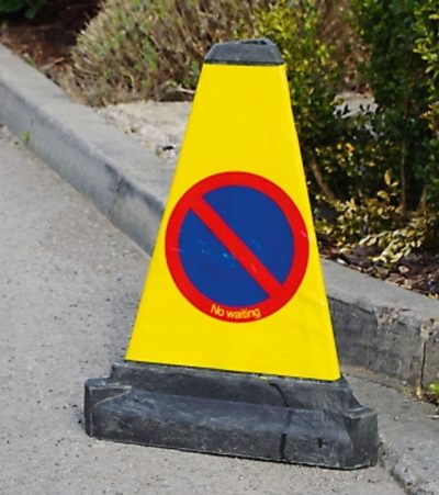 TRAFFIC-LINE No Waiting Bollard, recycled PVC, H 500 mm